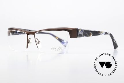 Alain Mikli AL0880 Markante Nylor Herrenbrille, enorm hochwertig mit flexiblen Federscharnieren, Passend für Herren