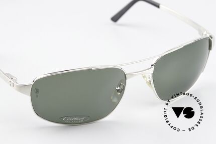 Cartier Spirit Brushed Platinum Rahmen, die Fassung könnte auch optisch verglast werden, Passend für Herren