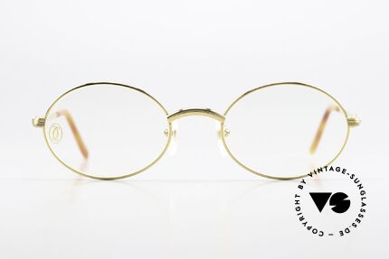 Cartier Sorbonne Original Vintage Brille 90er, edles & zeitloses Design in Größe 49°20, 130mm, Passend für Herren und Damen