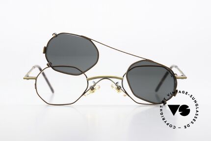 Christian Roth 2401 Kleine 90er Brille Mit Clip-On, Größe: small, Passend für Herren und Damen