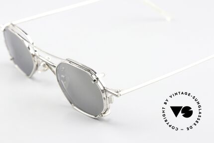 Christian Roth 2401 Sonnenclip Silber Verspiegelt, praktischer Sonnen-Clip (silber verspiegelt; 100% UV), Passend für Herren und Damen