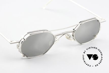 Christian Roth 2401 Sonnenclip Silber Verspiegelt, ungetragenes 90er Meisterstück für Design-Liebhaber, Passend für Herren und Damen