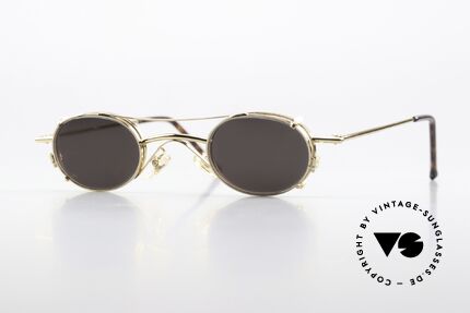 Christian Roth 2400 Clip On Brille 90er Vergoldet Details