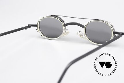 Christian Roth 2505 Oval Mit Silbernem Clip On, die KLEINE Fassung ist für große Sehstärken ideal, Passend für Herren und Damen