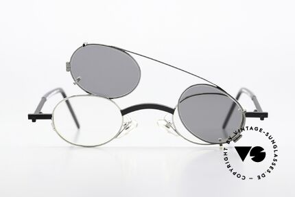 Christian Roth 2505 Oval Mit Silbernem Clip On, Größe: small, Passend für Herren und Damen