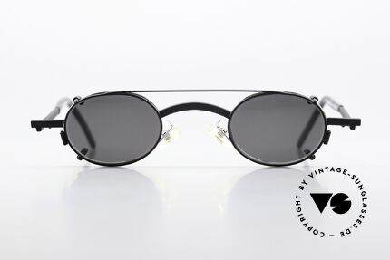 Christian Roth 2505 Oval Mit Schwarzem Clip On, Fassung in mattschwarz/silber & schwarzer Clip On, Passend für Herren und Damen