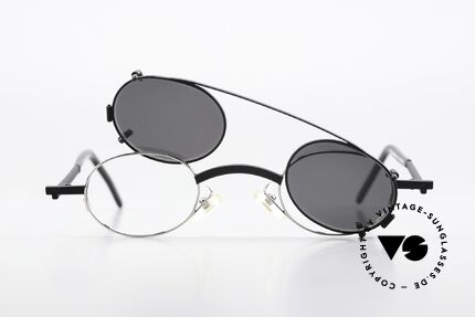 Christian Roth 2505 Oval Mit Schwarzem Clip On, Größe: small, Passend für Herren und Damen