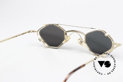 Christian Roth 2402 Achteckige Brille Mit Clip, die SMALL Fassung ist für sehr große Sehstärken ideal, Passend für Herren und Damen