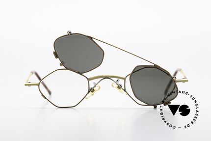 Christian Roth 2402 Achteckige Brille Antik Gold, Größe: small, Passend für Herren und Damen