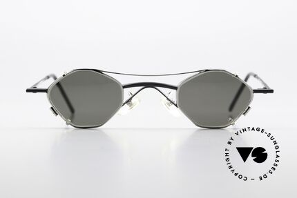 Christian Roth 2402 Ideal Für Große Sehstärken, vintage Brillenfassung: mattschwarz & silber chrome, Passend für Herren und Damen