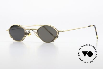 Christian Roth 2402 Achteck Brille Antik Gold, eckige Metallbrille: Glashöhe 29mm, Glasbreite 37mm, Passend für Herren und Damen