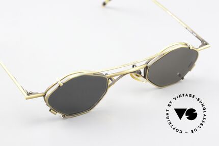 Christian Roth 2402 Achteck Brille Antik Gold, ungetragenes 90er Meisterstück für Design-Liebhaber, Passend für Herren und Damen