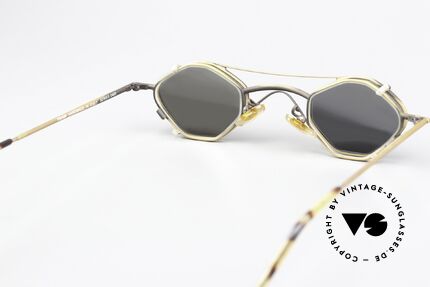 Christian Roth 2402 Achteck Brille Antik Gold, die sehr KLEINE Fassung ist für hohe Sehstärken ideal, Passend für Herren und Damen