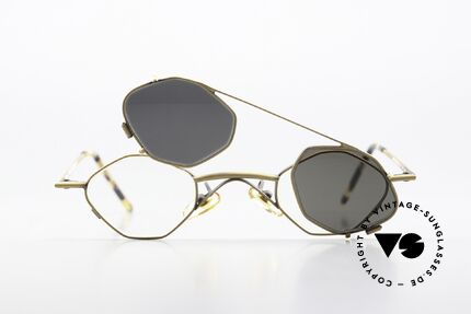 Christian Roth 2402 Achteck Brille Antik Gold, Größe: small, Passend für Herren und Damen