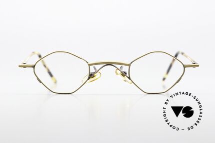 Christian Roth 2402 Achteck Brille Antik Gold, Größe: small, Passend für Herren und Damen