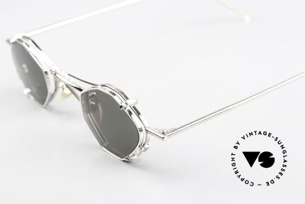 Christian Roth 2402 Achteck Brille Sonnen-Clip, mit praktischem Sonnen-Clip für 100% UV Protection, Passend für Herren und Damen
