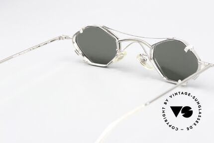 Christian Roth 2402 Achteck Brille Sonnen-Clip, die sehr KLEINE Fassung ist für hohe Sehstärken ideal, Passend für Herren und Damen