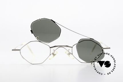 Christian Roth 2402 Achteck Brille Sonnen-Clip, Größe: small, Passend für Herren und Damen