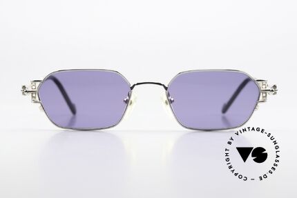 Jean Paul Gaultier 56-0005 Echt 90er Vintage Sonnenbrille, außergewöhnliche Rahmendetails (typisch Gaultier), Passend für Herren und Damen