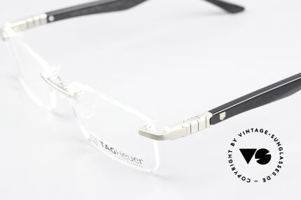 Tag Heuer 9341 Legend Karbon Platinum Luxusbrille, color code 5: platin-plattiert mit Karbon Bügeln, Passend für Herren