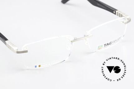 Tag Heuer 9341 Legend Karbon Platinum Luxusbrille, ungetragen mit original Tag Heuer Verpackung, Passend für Herren