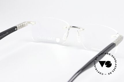 Tag Heuer 9341 Legend Karbon Platinum Luxusbrille, KEINE Retrobrille, sondern ein Original von 2009, Passend für Herren