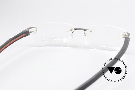 Tag Heuer 7643 Fold Avantgarde Brille Randlos, KEINE Retrobrille, sondern ein Original von 2006, Passend für Herren