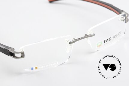 Tag Heuer 7643 Fold Avantgarde Brille Randlos, ungetragene vintage Rarität (made in FRANCE), Passend für Herren