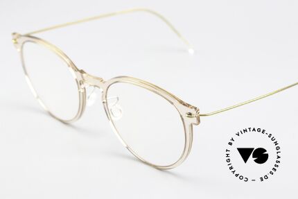Lindberg 6603 NOW Brille Kristallklar Mit Gold, hauchdünne transparente Rahmenfront: Leichtigkeit pur, Passend für Damen