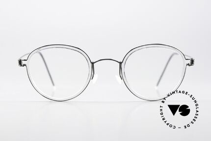 Lindberg Jackie 44 Air Titan Rim Unisexbrille Im Panto Stil, Panto-Modell Jackie, in Größe 44-24, Bügellänge 145mm, Passend für Herren und Damen