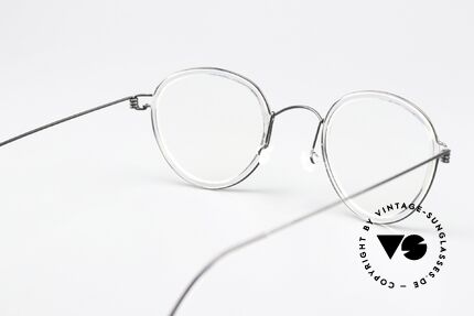 Lindberg Jackie 44 Air Titan Rim Unisexbrille Im Panto Stil, Fassung kann beliebig (optisch / Sonne) verglast werden, Passend für Herren und Damen