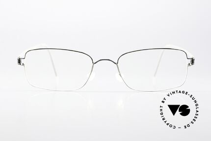 Lindberg Alvis Air Titan Rim Herrenbrille Titaniumbrille, sehr hochwertige Herren-Brille (mit Bügel-Überzug), Passend für Herren