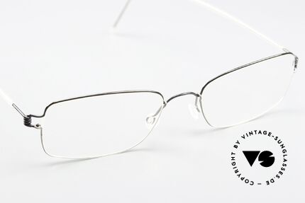 Lindberg Alvis Air Titan Rim Herrenbrille Titaniumbrille, ungetragene Designerbrille + orig. Lindberg Magnet-Etui, Passend für Herren