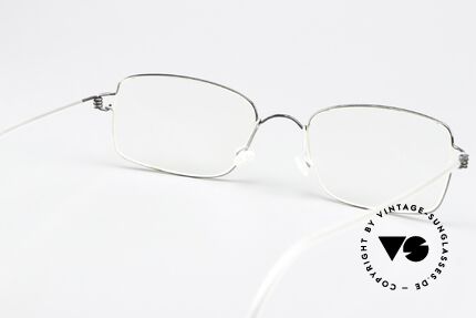 Lindberg Alvis Air Titan Rim Herrenbrille Titaniumbrille, Rahmen: bicolor / zweifarbig in anthrazit und hellgrau, Passend für Herren