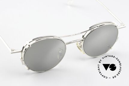 Christian Roth 2405 Sonnenclip Silber Verspiegelt, ungetragenes 90er Meisterstück für Design-Liebhaber, Passend für Herren und Damen