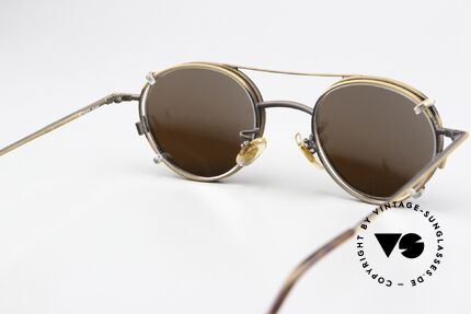 Christian Roth 2405 90er Brille In Antik-Bronze, sehr funktional (gleitsichtfähig) und mit Sonnenschutz, Passend für Herren und Damen
