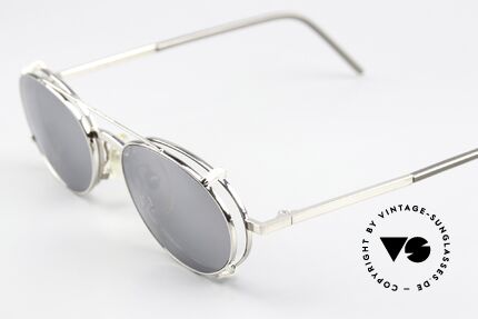 Christian Roth 2570 Clip On Ist Silber Verspiegelt, praktischer Sonnen-Clip (silber verspiegelt; 100% UV), Passend für Herren und Damen