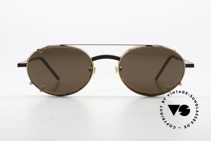 Christian Roth 2570 Funktionale Vintage Brille, rare vintage Brillenfassung: vergoldet & dunkelbraun, Passend für Herren und Damen