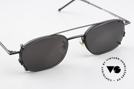 Christian Roth 2404 Eckige Vintage Brille Clip On, ungetragenes 90er Meisterstück für Design-Liebhaber, Passend für Herren und Damen