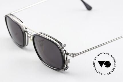 Christian Roth 2404 Brille Gunmetal Mit Sun Clip, praktischer Sonnen-Clip: schwarz, 100% UV Protection, Passend für Herren und Damen