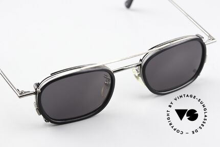 Christian Roth 2404 Brille Gunmetal Mit Sun Clip, ungetragenes 90er Meisterstück für Design-Liebhaber, Passend für Herren und Damen