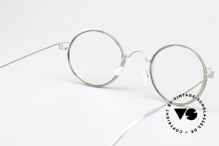 Lindberg Harley Air Titan Rim Unisex Vintage Brille Rund, Größe: small, Passend für Herren und Damen Lindberg Harley Air Titan Rim Unisex Vintage Brille Rund, Größe: small, Passend für Herren und Damen