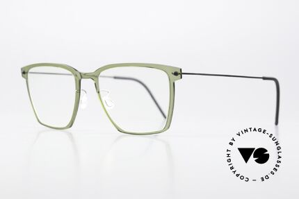 Lindberg 6554 NOW Eckige Designerbrille Unisex, sehr hochwertiges Compositematerial mit Titanbügeln, Passend für Herren und Damen
