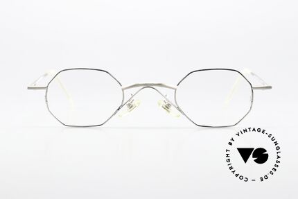 Christian Roth 2401 Small Designer Brillenfassung, vintage Brillenfassung in silber glänzend & mattsilber, Passend für Herren und Damen