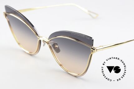 DITA Nightbird One Zauberhafte Cateye-Brille, elegante Verlaufs-Sonnengläser mit 100% UV Schutz, Passend für Damen