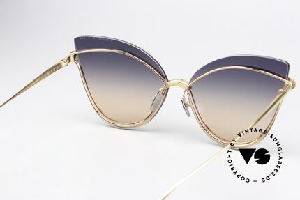 DITA Nightbird One Zauberhafte Cateye-Brille, ungetragene Designer-Sonnenbrille; inkl. LUNOR Etui, Passend für Damen