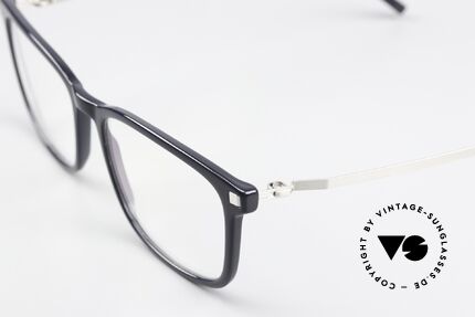 Mykita Kauko Dark Blue And Shiny Silver, wohlbekannte Spitzenqualität; handmade in Germany, Passend für Herren und Damen