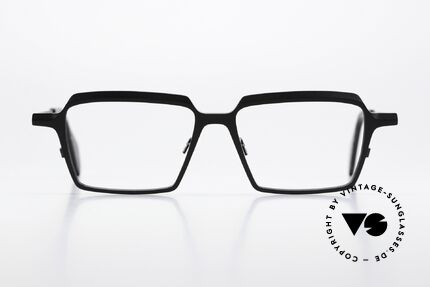 Theo Belgium Flanders Pure Titanium Fassung, eckiges Modell, Damen- & Herrenbrille zugleich, Passend für Herren und Damen