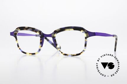 Theo Belgium Vic Damenbrille Lila Havanna Details
