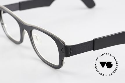 Theo Belgium Vingt Deux Zweifarbige Designerbrille, Avantgarde-Brille für Damen & Herren zugleich, Passend für Herren und Damen